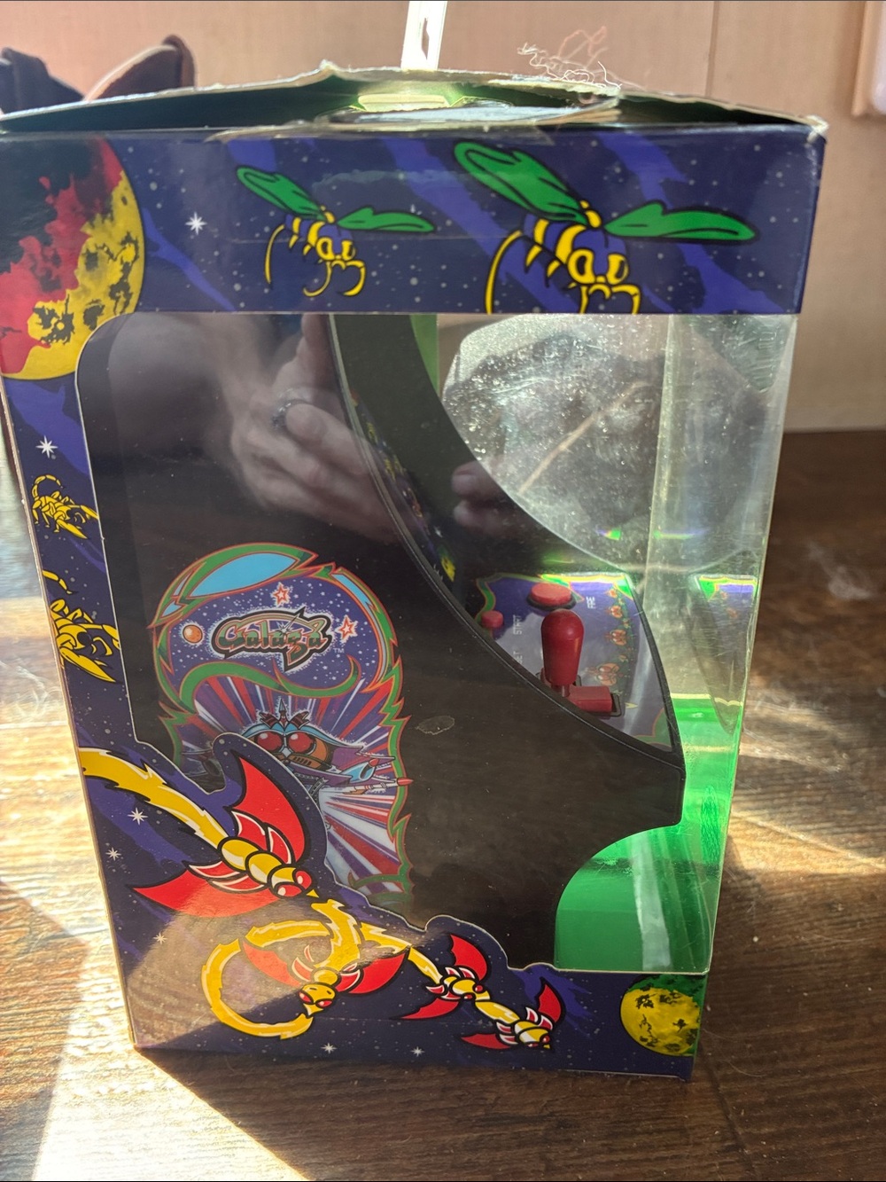 Arcade Galaga Micro Player - Black with Red Controls and Green Artwork - Picture 2 of 3